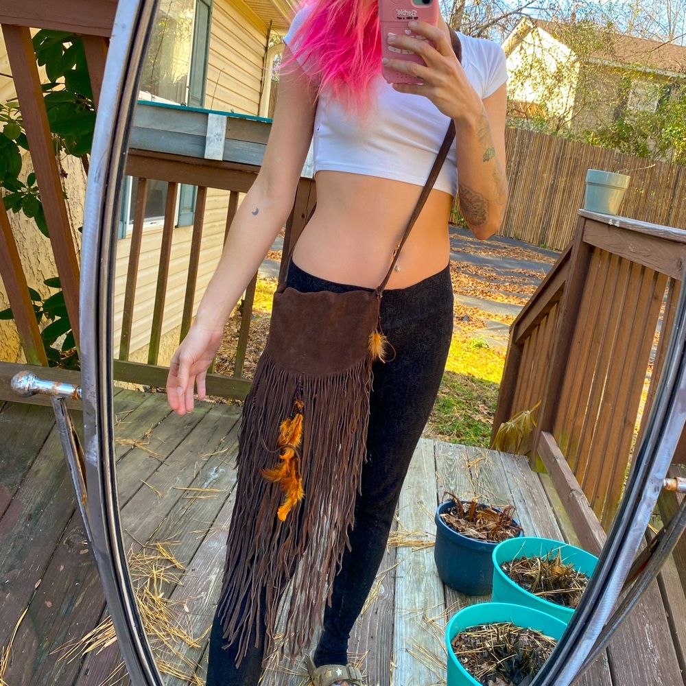 Leather Fringe Purse